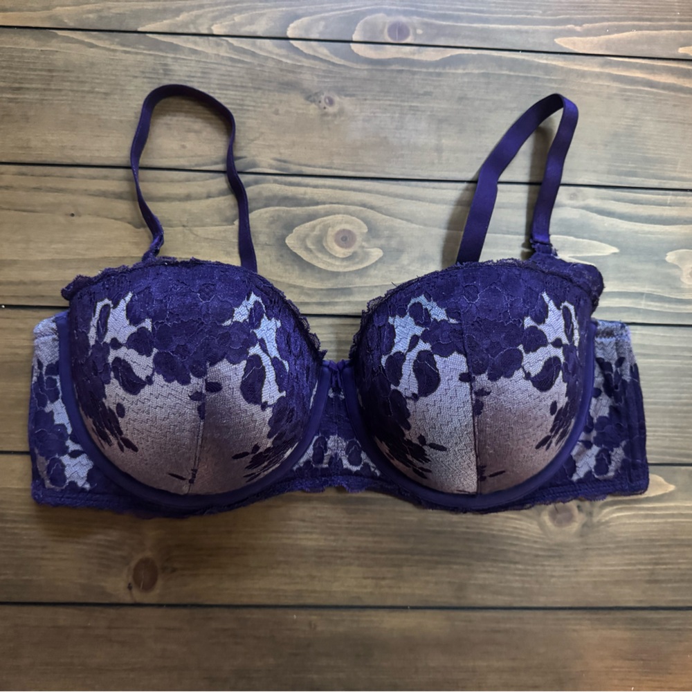 Torrid Curve Deep Purple Lace Bra